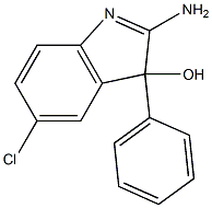 2-amino-5-chloro-3-phenyl-3H-indol-3-ol Struktur