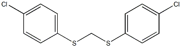 1-chloro-4-({[(4-chlorophenyl)thio]methyl}thio)benzene Struktur