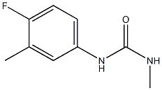 N-(4-fluoro-3-methylphenyl)-N'-methylurea Struktur