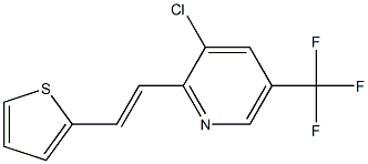 3-chloro-2-[2-(2-thienyl)vinyl]-5-(trifluoromethyl)pyridine Struktur