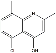 5-chloro-2,8-dimethylquinolin-4-ol Struktur