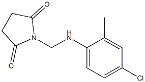 1-[(4-chloro-2-methylanilino)methyl]pyrrolidine-2,5-dione Struktur