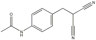 N1-[4-(2,2-dicyanoethyl)phenyl]acetamide Struktur