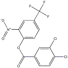 2-nitro-4-(trifluoromethyl)phenyl 3,4-dichlorobenzoate Struktur