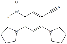 5-nitro-2,4-ditetrahydro-1H-pyrrol-1-ylbenzonitrile Struktur