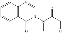 N1-methyl-N1-(4-oxo-3,4-dihydroquinazolin-3-yl)-2-chloroacetamide Struktur