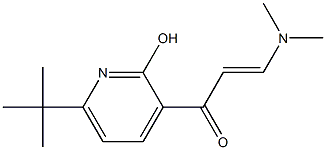 1-[6-(tert-butyl)-2-hydroxy-3-pyridinyl]-3-(dimethylamino)-2-propen-1-one Struktur