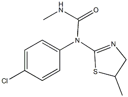 N-(4-chlorophenyl)-N'-methyl-N-(5-methyl-4,5-dihydro-1,3-thiazol-2-yl)urea Struktur