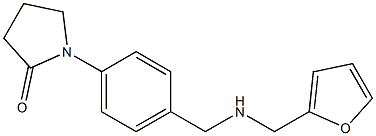 1-(4-{[(furan-2-ylmethyl)amino]methyl}phenyl)pyrrolidin-2-one Struktur