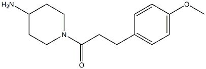 1-(4-aminopiperidin-1-yl)-3-(4-methoxyphenyl)propan-1-one Struktur