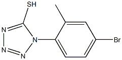 1-(4-bromo-2-methylphenyl)-1H-1,2,3,4-tetrazole-5-thiol Struktur