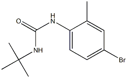 1-(4-bromo-2-methylphenyl)-3-tert-butylurea Struktur