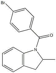 1-(4-bromobenzoyl)-2-methylindoline Struktur