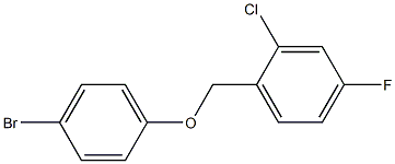 1-(4-bromophenoxymethyl)-2-chloro-4-fluorobenzene Struktur