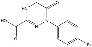 1-(4-bromophenyl)-6-oxo-1,4,5,6-tetrahydro-1,2,4-triazine-3-carboxylic acid Struktur