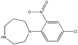 1-(4-chloro-2-nitrophenyl)-1,4-diazepane Struktur