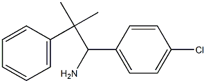 1-(4-chlorophenyl)-2-methyl-2-phenylpropan-1-amine Struktur