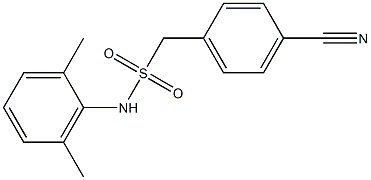 1-(4-cyanophenyl)-N-(2,6-dimethylphenyl)methanesulfonamide Struktur