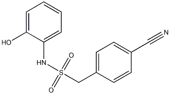 1-(4-cyanophenyl)-N-(2-hydroxyphenyl)methanesulfonamide Struktur