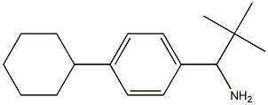 1-(4-cyclohexylphenyl)-2,2-dimethylpropan-1-amine Struktur