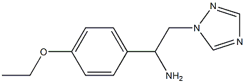 1-(4-ethoxyphenyl)-2-(1H-1,2,4-triazol-1-yl)ethanamine Struktur