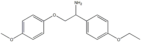 1-(4-ethoxyphenyl)-2-(4-methoxyphenoxy)ethanamine Struktur