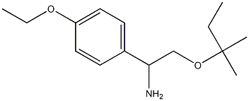 1-(4-ethoxyphenyl)-2-[(2-methylbutan-2-yl)oxy]ethan-1-amine Struktur