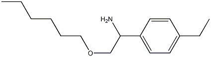 1-(4-ethylphenyl)-2-(hexyloxy)ethan-1-amine Struktur