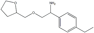 1-(4-ethylphenyl)-2-(oxolan-2-ylmethoxy)ethan-1-amine Struktur