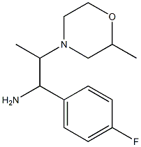 1-(4-fluorophenyl)-2-(2-methylmorpholin-4-yl)propan-1-amine Struktur