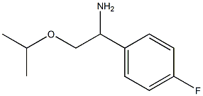 1-(4-fluorophenyl)-2-(propan-2-yloxy)ethan-1-amine Struktur