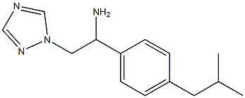 1-(4-isobutylphenyl)-2-(1H-1,2,4-triazol-1-yl)ethanamine Struktur