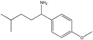 1-(4-methoxyphenyl)-4-methylpentan-1-amine Struktur