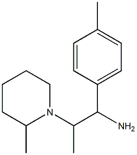 1-(4-methylphenyl)-2-(2-methylpiperidin-1-yl)propan-1-amine Struktur