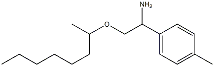 1-(4-methylphenyl)-2-(octan-2-yloxy)ethan-1-amine Struktur