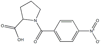 1-(4-nitrobenzoyl)pyrrolidine-2-carboxylic acid Struktur