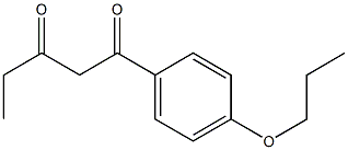 1-(4-propoxyphenyl)pentane-1,3-dione Struktur