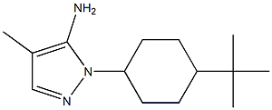 1-(4-tert-butylcyclohexyl)-4-methyl-1H-pyrazol-5-amine Struktur