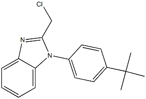 1-(4-tert-butylphenyl)-2-(chloromethyl)-1H-1,3-benzodiazole Struktur