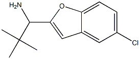 1-(5-chloro-1-benzofuran-2-yl)-2,2-dimethylpropan-1-amine Struktur