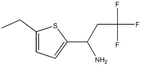 1-(5-ethylthiophen-2-yl)-3,3,3-trifluoropropan-1-amine Struktur