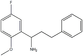 1-(5-fluoro-2-methoxyphenyl)-3-phenylpropan-1-amine Struktur