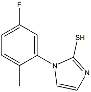 1-(5-fluoro-2-methylphenyl)-1H-imidazole-2-thiol Struktur