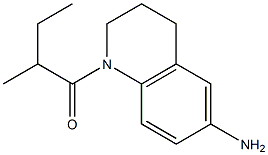 1-(6-amino-1,2,3,4-tetrahydroquinolin-1-yl)-2-methylbutan-1-one Struktur