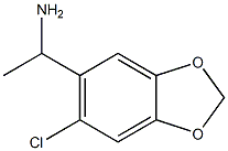 1-(6-chloro-1,3-benzodioxol-5-yl)ethanamine Struktur