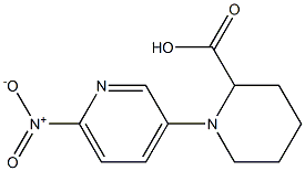 1-(6-nitropyridin-3-yl)piperidine-2-carboxylic acid Struktur