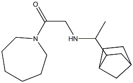 1-(azepan-1-yl)-2-[(1-{bicyclo[2.2.1]heptan-2-yl}ethyl)amino]ethan-1-one Struktur