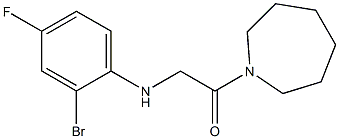 1-(azepan-1-yl)-2-[(2-bromo-4-fluorophenyl)amino]ethan-1-one Struktur