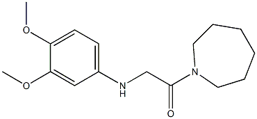 1-(azepan-1-yl)-2-[(3,4-dimethoxyphenyl)amino]ethan-1-one Struktur