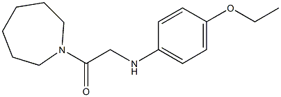 1-(azepan-1-yl)-2-[(4-ethoxyphenyl)amino]ethan-1-one Struktur